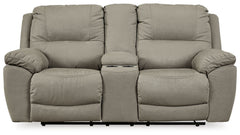 Next-Gen Gaucho - DBL Rec Loveseat w/Console - Putty