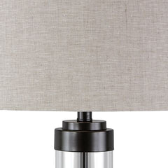 Talar - Clear / Bronze Finish - Glass Table Lamp