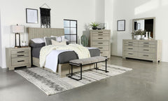 Channing - King Bed - Rough Sawn Gray Oak