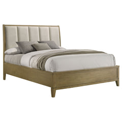 Granada - Upholstered Queen Panel Bed - Natural Pine