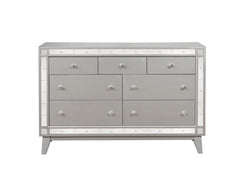 Leighton - 7-Drawer Dresser - Metallic Mercury