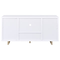 Dalton - 2 Door Storage Credenza - White And Distressed Pine