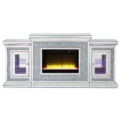 Noralie - Fireplace - Mirrored & Faux Diamonds - 39"