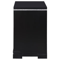 Cappola - 2-Drawer Nightstand - Black