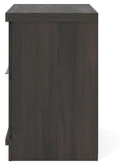 Shaehartin - Two Drawer Night Stand - Dark Brown