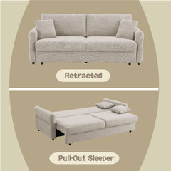 Haran - Sofa With Sleeper - Beige