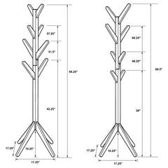 Margaret - Solid Wood Coat Rack Clothing Hanger