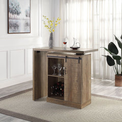 Quillon - Bar Table - Rustic Oak Finish