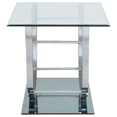 Danville - U-Shaped End Table - Chrome