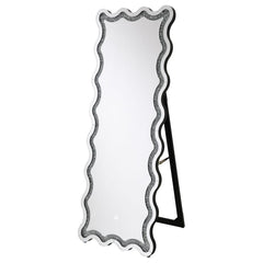 Brixey - LED Lighting Standing Floor Mirror - Black