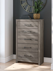 Graystorm - Brown Gray - Five Drawer Chest