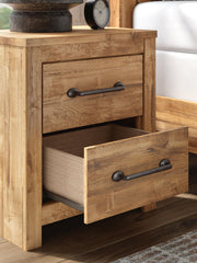 Maystonna - Two Drawer Night Stand - Brown