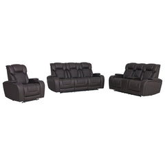 Wendell - Power Motion Loveseat With Console, Wireless Charger, Storage, USB & LED - Dark Gray