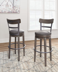 Caitbrook - Gray - Tall UPH Swivel Barstool