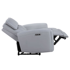Jeromie - Power Motion Loveseat With USB Port - Gray Synthetic Leather