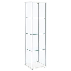 Bellatrix - 4-Shelf Clear Glass Curio Cabinet