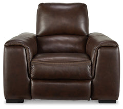 Alessandro - PWR Recliner/Adj Headrest - Walnut