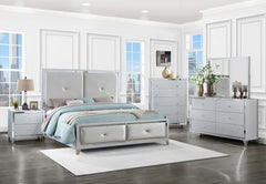 Larue - 5-Drawer Bedroom Chest - Silver