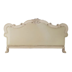 Dresden - Sofa With 4 Pillows - Synthetic Leather & Bone White