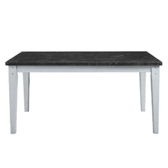 Lanton - Dining Table - Natural Marble & Antique White