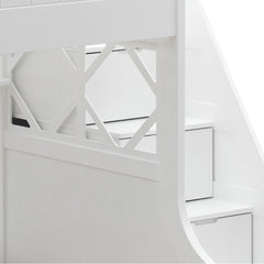 Meyer - Twin Over Full Bunk Bed With Storage - White