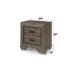 Lyndon - Nightstand - Weathered Gray Grain