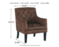 Drakelle - Mahogany - Accent Chair