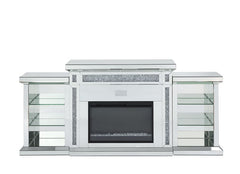 Noralie - Fireplace - Mirrored & Faux Diamonds