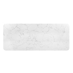 Clayten - Dining Table With Marble Top - White / Espresso