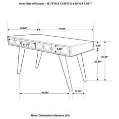 Alyssum - 2-Drawer Wood Entryway Sofa Console Table - Natural