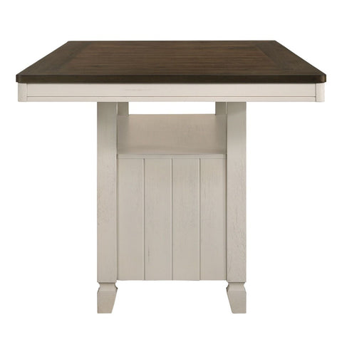 Tasnim - Counter Dining Table - Oak & Antique White