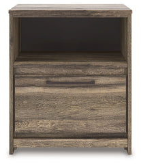 Elbrim - One Drawer Night Stand - Brown
