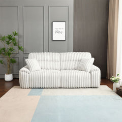 Jaya - Power Motion Sofa With Sleeper & USB Port - Mondo Grey Corduroy