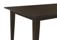 Gabriel - 5-Piece Rectangular 59" Dining Set - Cappuccino