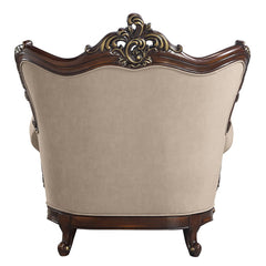 Ragnar - Chair With 2 Pillows - Light Brown Linen & Cherry