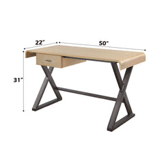 Danton - Desk - Gold Aluminum