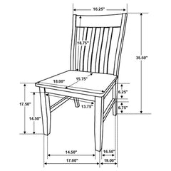 Kirby - Wood Dining Side Chair (Set of 2) - Rustic Off White