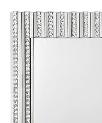 Aideen - Acrylic Crystal Wall Mirror - Silver