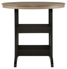 Fairen Trail - 5 Pc. - Dining Set with 4 Chairs - Black / Driftwood