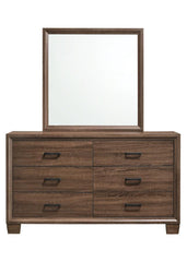 Brandon - Dresser Mirror - Warm Brown