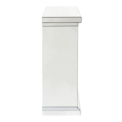 Noralie - 40" Fireplace - Mirrored & Faux Diamonds