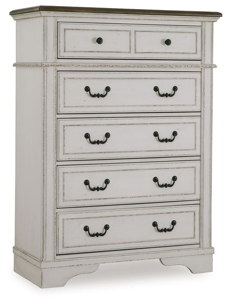 Moraway - Two-tone - Five Drawer Chest