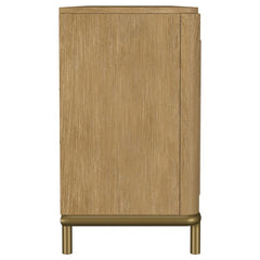 Arini - Rattan Cane 2-Door TV Stand Media Console - Sand Wash