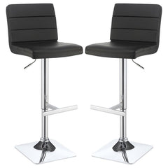 Bianca - Square Upholstered Adjustable Bar Stools (Set of 2)