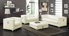 Chaviano - Upholstered Track Arm Sofa Set