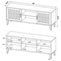 Sedona - 2 Door Engineered Wood 60" Tv Stand - Dark Pine