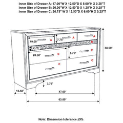 Miranda - 7-Drawer Dresser