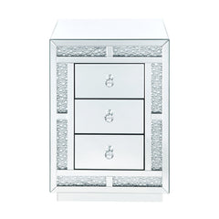 Mallika - Accent Table - Mirrored & Faux Crystals