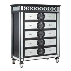 Varian II - Chest - Mirrored, Black & Sliver