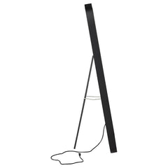 Glendora - Led Standing Mirror With Bluetooth Speaker - Black